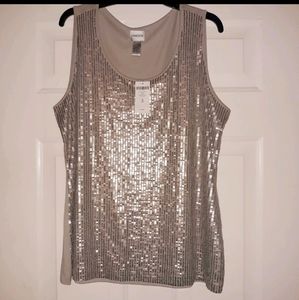 NWT Chico's Sparkle Tank - New with Tags - XL/16